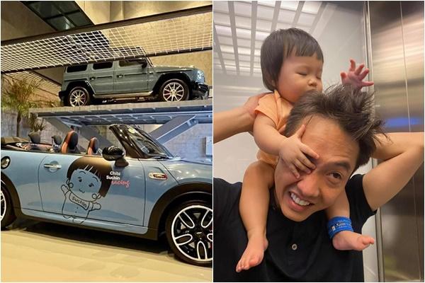 Chơi như vợ chồng Cường Đô La: In tên con từ băng đô tới xế hộp-10