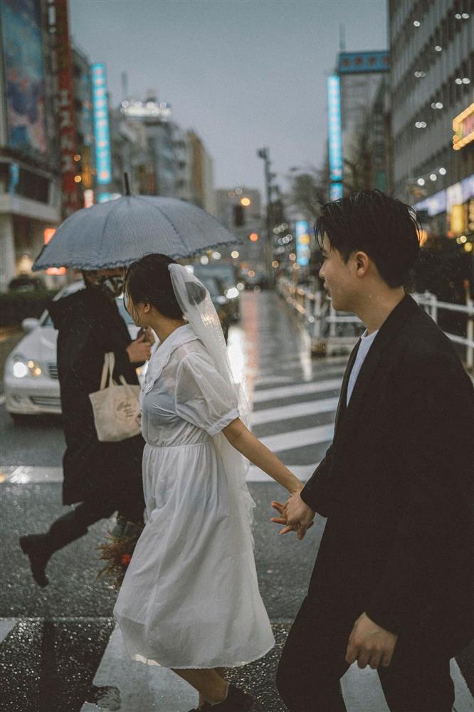Cặp du học sinh Việt tại Tokyo chớp bộ ảnh cưới tuyệt đẹp dưới cơn mưa-15