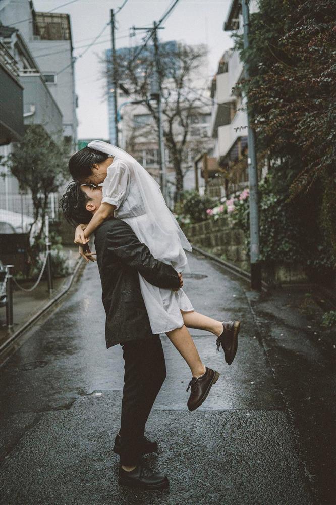 Cặp du học sinh Việt tại Tokyo chớp bộ ảnh cưới tuyệt đẹp dưới cơn mưa-16