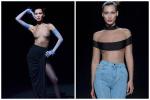 Bella Hadid diện mốt không nội y tại show Dior-4