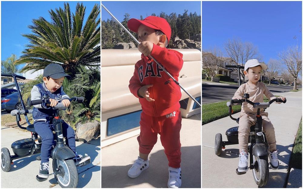 Con trai Phạm Hương được mẹ đầu tư như một fashionista nhí-10