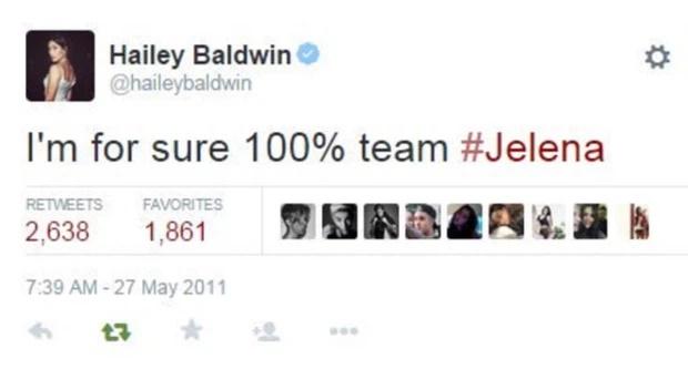 Bà xã Justin Bieber tiết lộ lí do xóa Twitter, do bị so sánh với Selena Gomez?-3