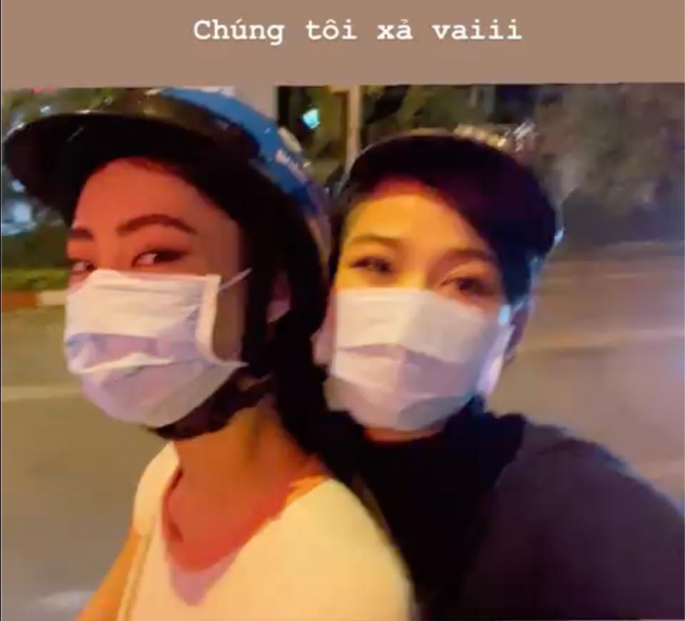 Đỗ Thị Hà - Lương Thùy Linh xả vai hoa hậu, lê la ăn vỉa hè-2