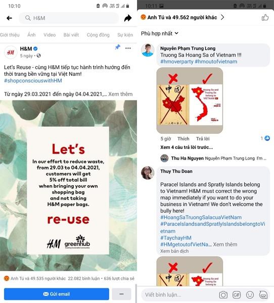 Người dùng Việt Nam kêu gọi tẩy chay H&M-1