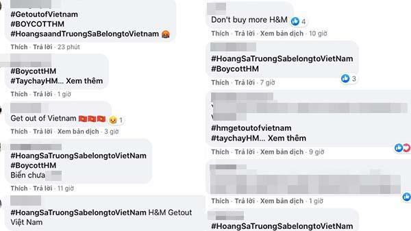 Người Việt treo hashtag #HoangSaTruongSabelongtoVietnam phản đối H&M-1