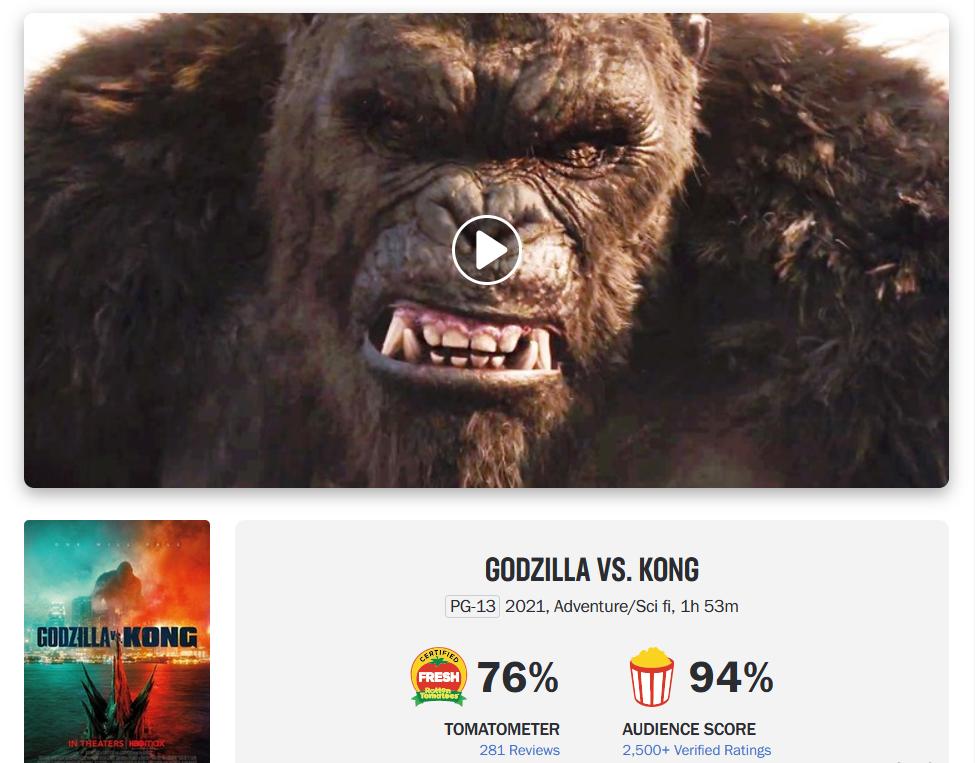 Thua Bố Già tốc độ bán vé, Godzilla vs.Kong vẫn thu 100 tỷ sau 10 ngày-1