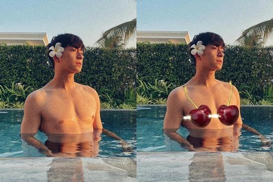 Ngô Kiến Huy bị chế ảnh khó đỡ khi khoe body