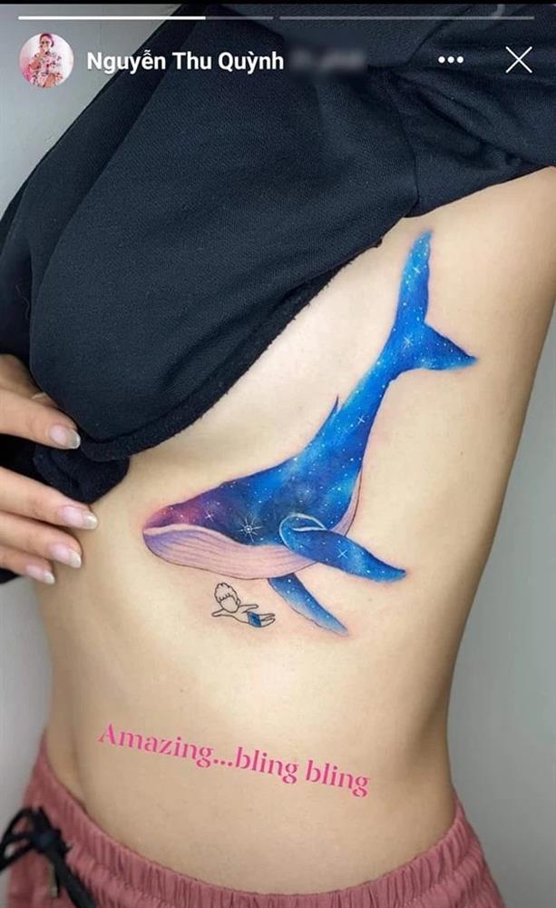 Thu Quỳnh khoe hình xăm ở vị trí nhạy cảm rồi lập tức xóa ảnh-1