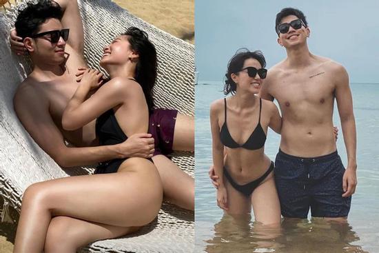 Blogger Hà Trúc khoe body nóng rực bên bạn trai cơ trưởng