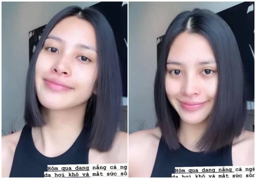 Hoa hậu Tiểu Vy khoe cận mặt mộc, khuyết điểm quầng thâm biến mất-4