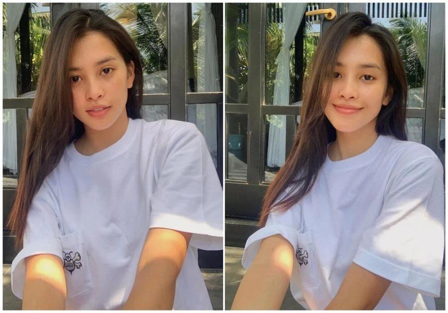 Hoa hậu Tiểu Vy khoe cận mặt mộc, khuyết điểm quầng thâm biến mất-7