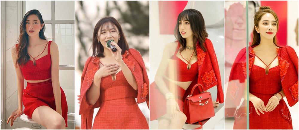 Set váy thần thánh 4 người đẹp mê mệt nhờ tôn vòng 1 triệt để-1