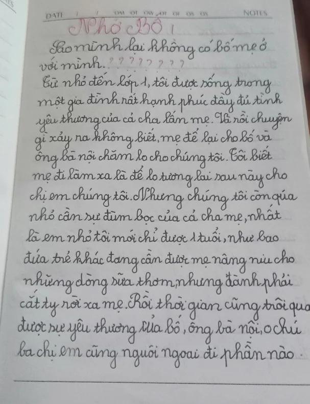 Mẹ bỏ đi, bố vào tù, con gái 9 tuổi viết nhật ký: Sao mình không có bố mẹ?-2