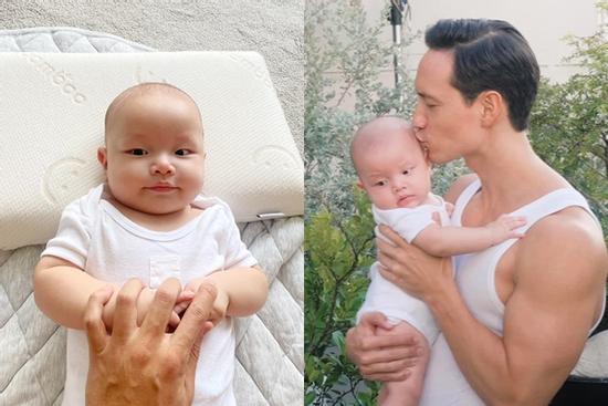 Kim Lý hiếm hoi nhận xét ngoại hình con trai ruột