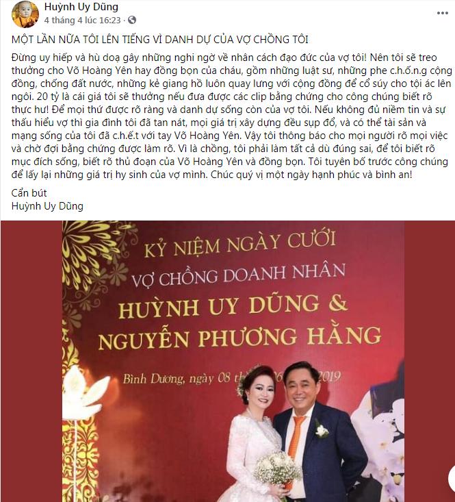 Những lần đại gia Dũng Lò Vôi treo thưởng trăm tỷ để... bênh vợ-1