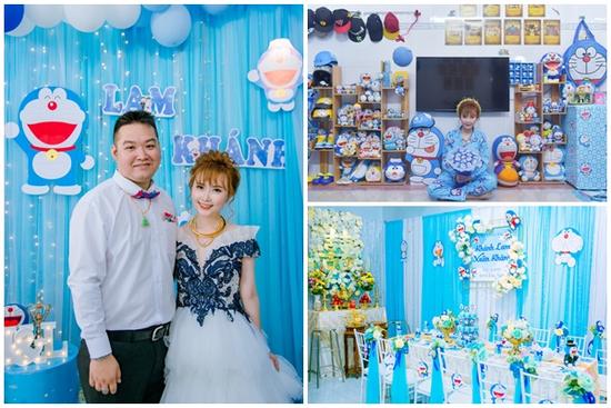 U mê Doraemon, cô dâu 9x được mẹ chồng tặng nguyên bộ trang sức hình mèo máy