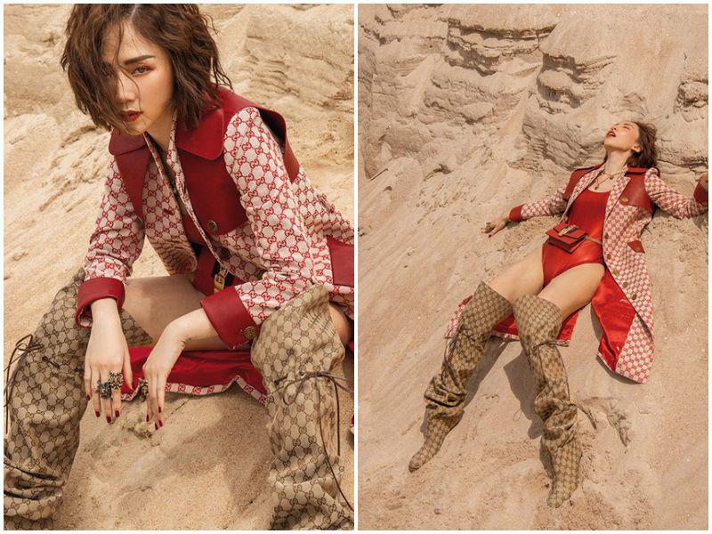 Tiểu Vy, Bảo Anh mặc bikini xỏ boots trên hè dưới đông-12