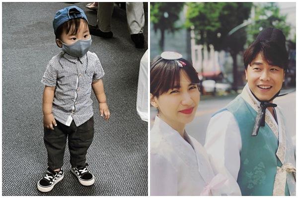 Chỉ lộ mỗi đôi mắt, con trai Hòa Minzy giống bố như đúc-2