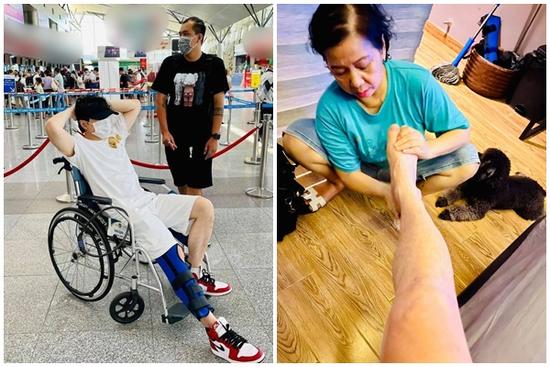 Karik được mẹ chăm sóc 'tận chân răng' sau cú ngã buốt não