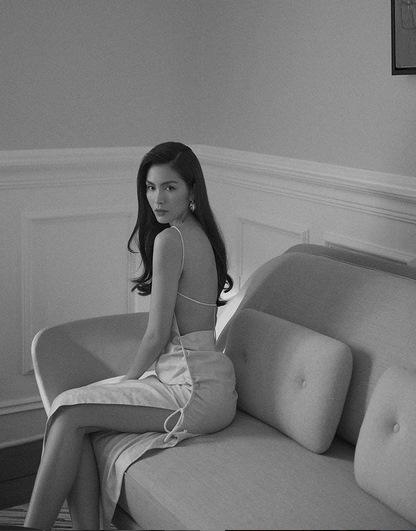 Hà Tăng diện đầm hở lưng gây sốt: Nhỏ Trúc bán sách đây ư?-2