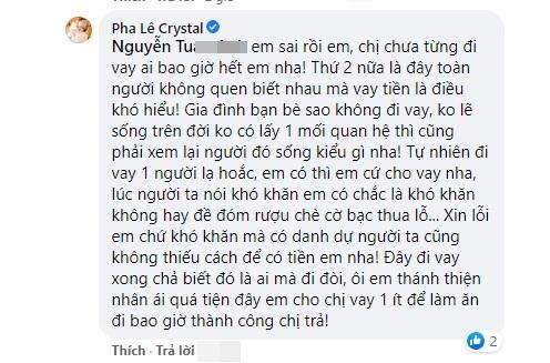 Pha Lê gây tranh cãi khi không cho nhân viên bảo vệ vay tiền-4