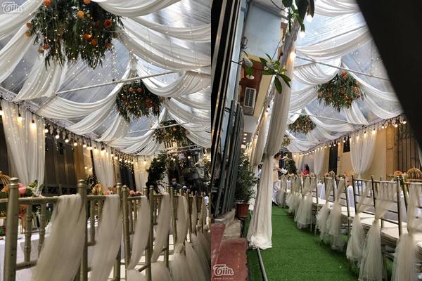 Đám hỏi Xuân Trường: Rèm căng kín mít, vệ sĩ đầy cổng-1