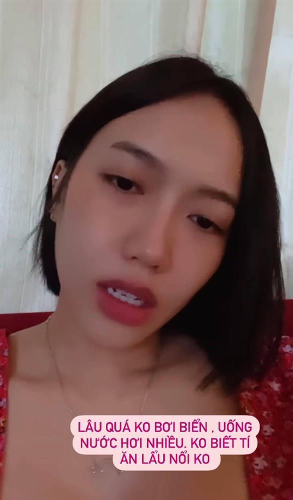 Bơi đuối bị uống nước biển nhiều, Diệu Nhi lo lắng không biết tí ăn nổi không và cái kết-1