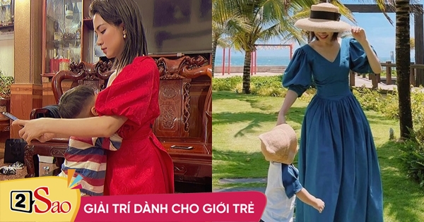 Hòa Minzy gây chú ý với hình ảnh quỳ cho con bú