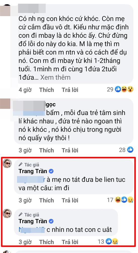 Trang Trần nổi điên khi chứng kiến mẹ tát con trên máy bay-5