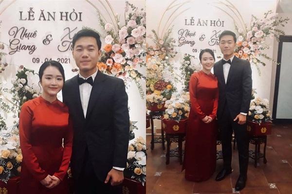 Chia sẻ hiếm hoi của Nhuệ Giang sau đám hỏi với Xuân Trường-1