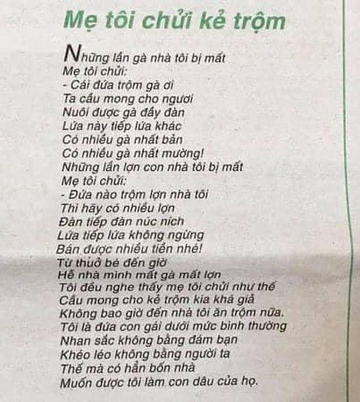 Mẹ tôi chửi kẻ trộm đoạt giải thơ gây tranh cãi: Giám khảo lên tiếng-3