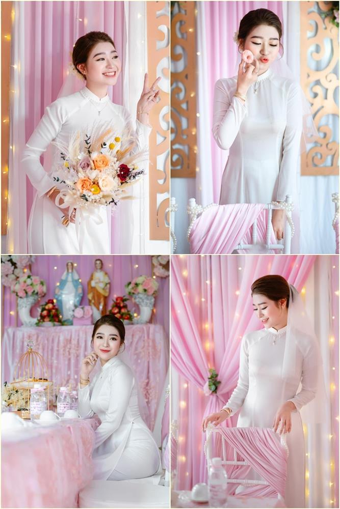 Cô dâu An Giang trang trí tiệc cưới ngập tràn sắc hồng mèo Hello Kitty-10