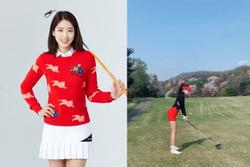 Park Shin Hye khoe dáng cực nuột khi đi chơi golf