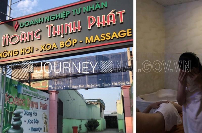 Bắt 2 cô gái khỏa thân kích dục cho quý ông tại phòng VIP tiệm massage-1