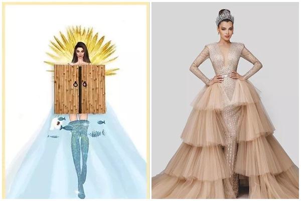 Miss International Queen Việt Nam ăn cắp mẫu Miss Universe?-5