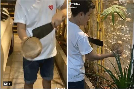 Màn chặt dừa của Trường Giang khiến Nhã Phương 'hú hồn': Suýt nữa là mất ăn rồi!