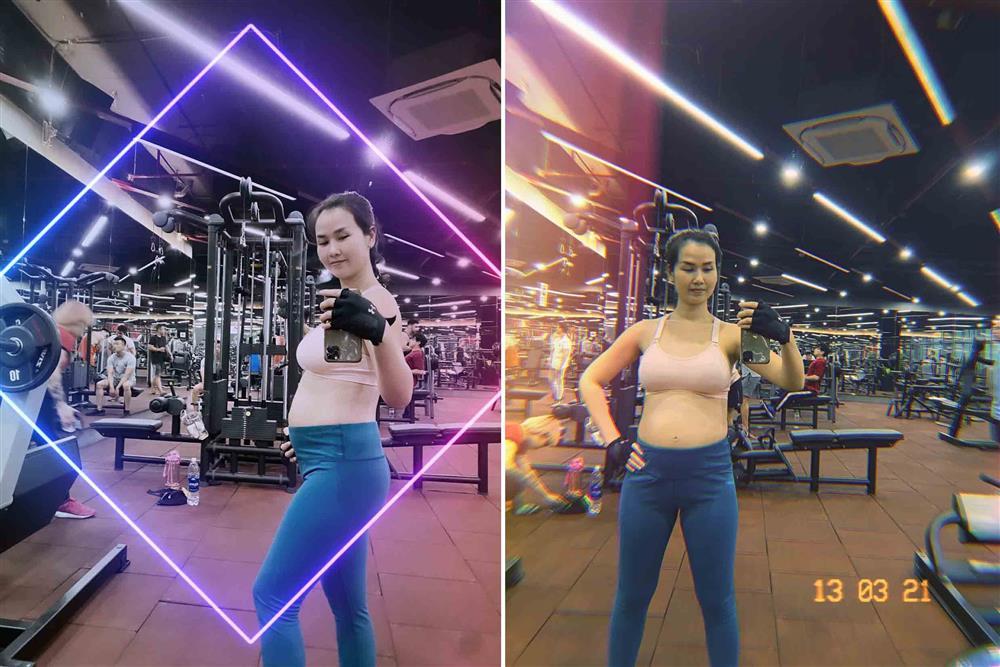 Bầu 6 tháng, Võ Hạ Trâm vẫn đi hát, tập gym và ăn chay trường-3