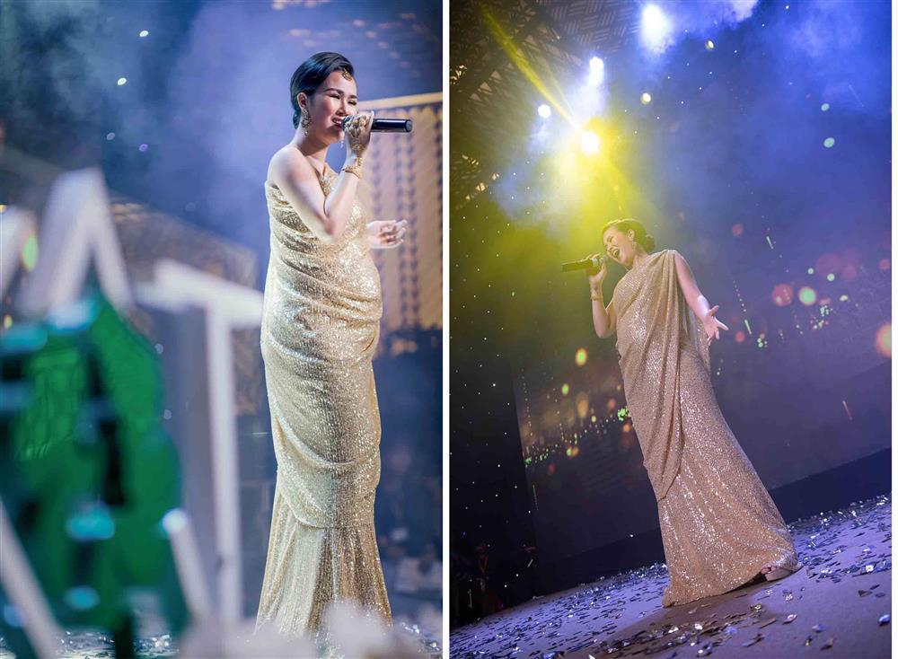 Bầu 6 tháng, Võ Hạ Trâm vẫn đi hát, tập gym và ăn chay trường-1