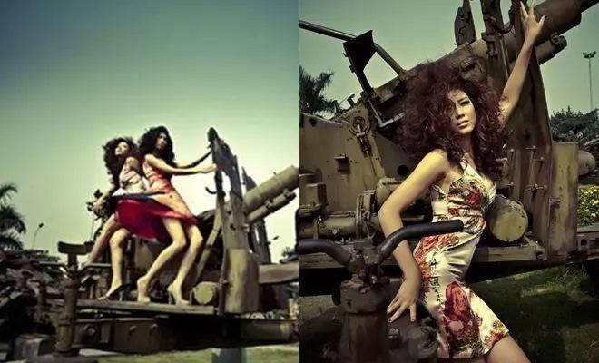 Những cú pose kém duyên bên bia mộ, tượng Phật của người nổi tiếng-12