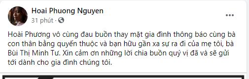 Mẹ chồng Việt Hương qua đời-1