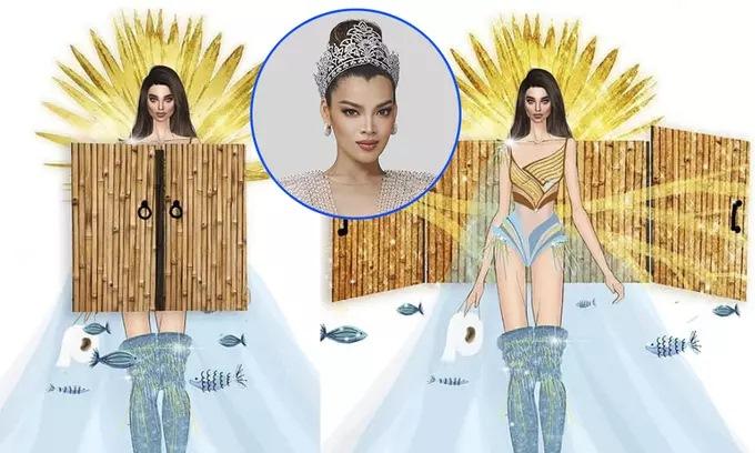 3 Quốc phục Cầu Tõm, Bàn Thờ, Miss Cai Lậy khiến dân mạng... bịt mũi-2