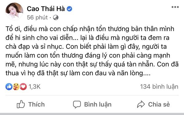 Cao Thái Hà suy sụp, kêu cứu Tổ nghiệp sau vai Hoạn Thư 3 lần dung tục-3