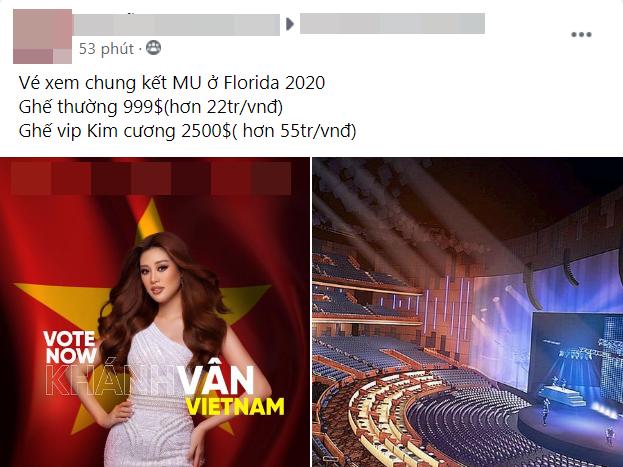 Giá vé cực chát để xem Khánh Vân thi chung kết Miss Universe 2020-3