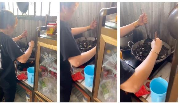 Thấy em gái xào chảo gì đen thui trong bếp, anh trai tá hoả phát hiện ra đang làm món này-1