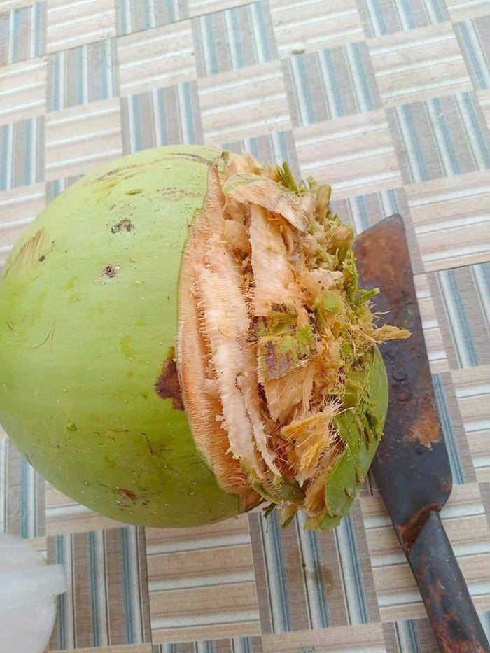 Cô gái up ảnh khoe được ăn sầu riêng, nhìn cách bổ mà tức muốn nội thương-5