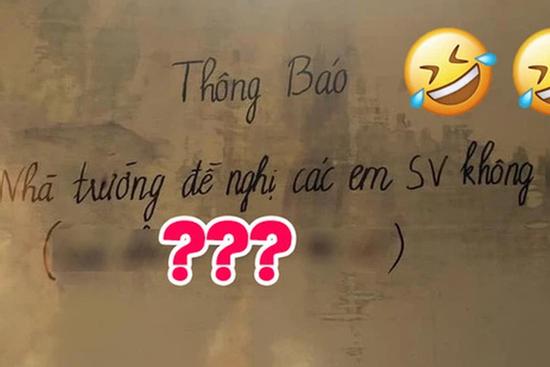 Trường ĐH ở Nam Định ra thông báo khẩn, dòng chú thích 'thọc lét'