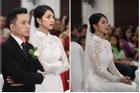 Cô dâu Phan Mạnh Quỳnh diện áo dài trắng, xinh đẹp không góc chết