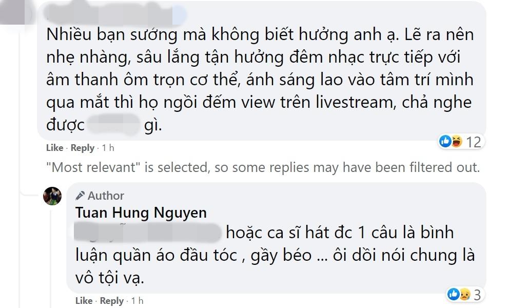 Tuấn Hưng bức xúc khán giả thi nhau livestream khi đi xem show-6