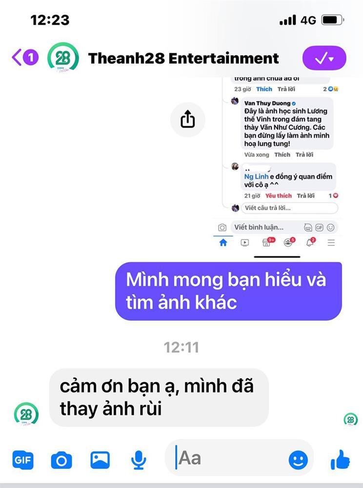 Cô Văn Thùy Dương tố Theanh28 lấy ảnh ngày bố mất làm minh họa, bị yêu cầu gỡ còn xách mé-4