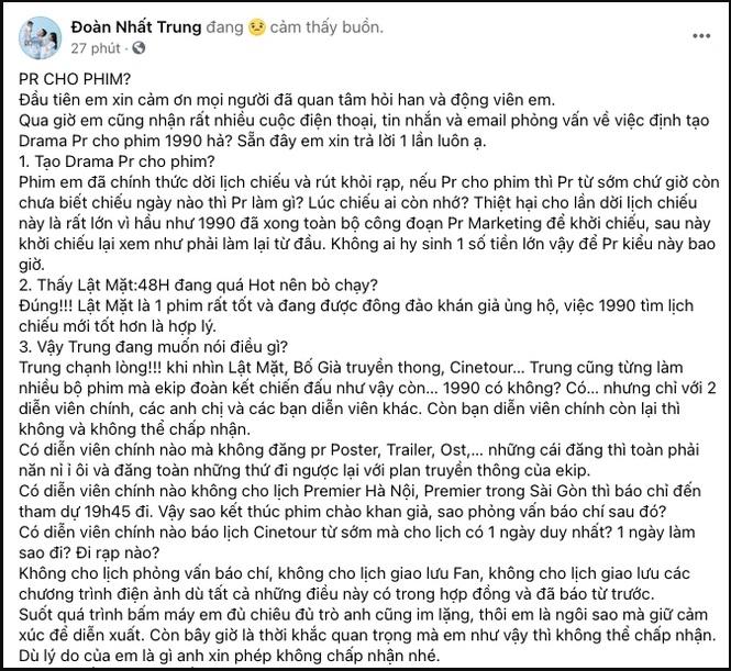 Đạo diễn 1990 lên án diễn viên chính vô trách nhiệm, dân mạng gọi tên Nhã Phương-1